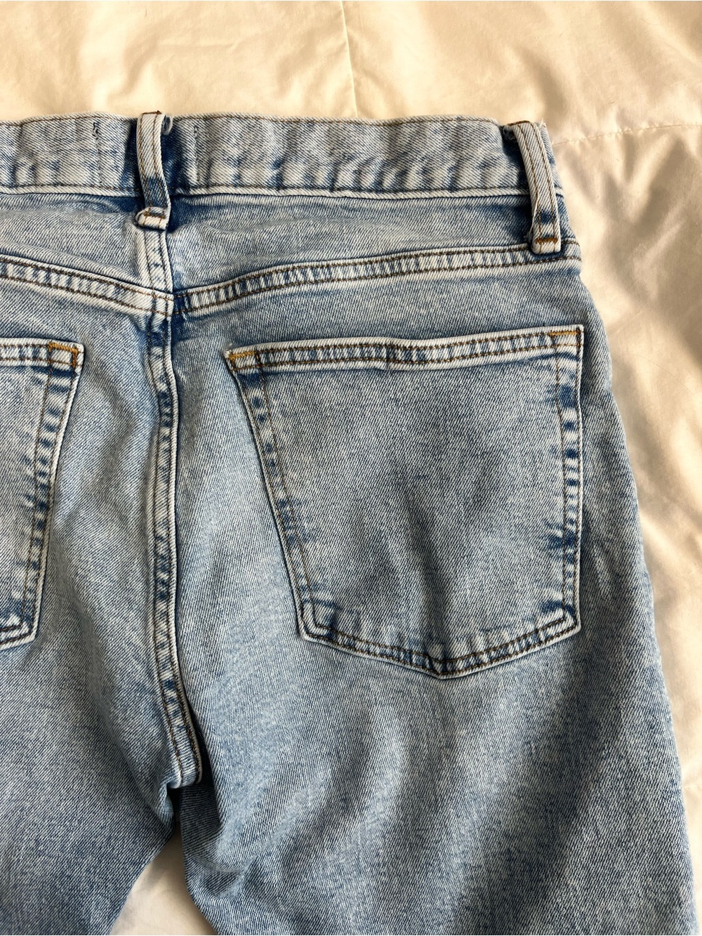 GAP Straight Leg Light Wash High-Rise Jeans size 29 - Picture 5 of 10